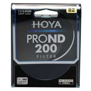 Filtro Hoya PRO ND 200 8 stops light loss 82mm diam