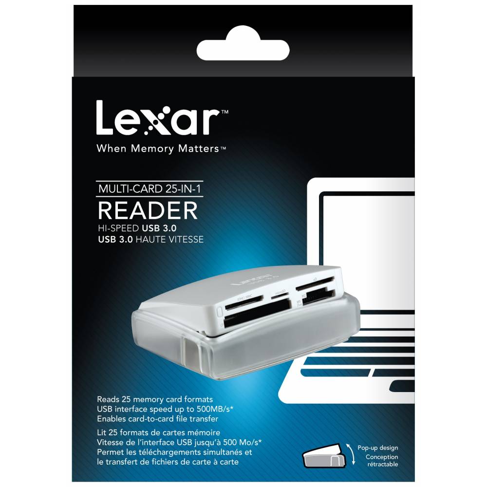 Lexar Multicard Lettore 25-IN-1 USB 3 Card Reader CF SDHC SD xD