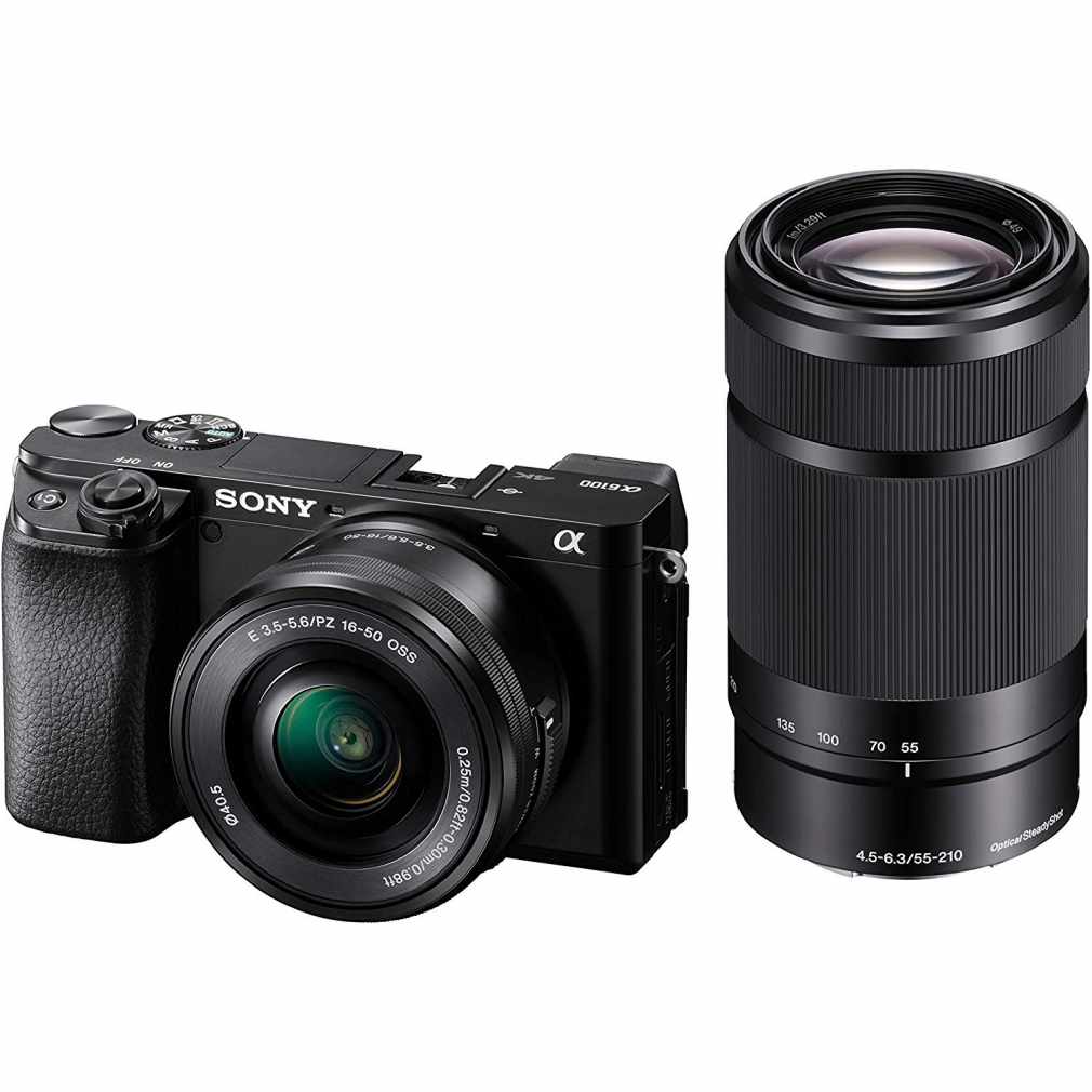 Sony ALPHA 6100  16-50mm 55-210 OSS BLACK ILCE-6100Y Double Lens Kit