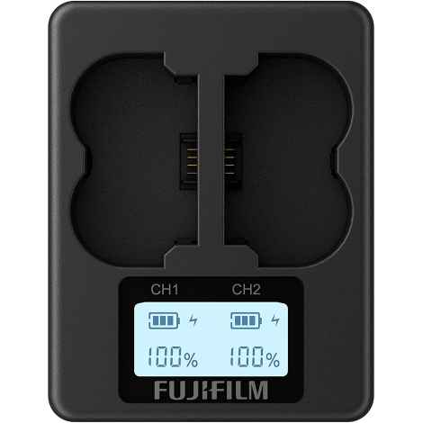 FUJIFILM BC-W235 Caricabatterie doppio per Fuji X-T4 dual battery charger per NP-W235