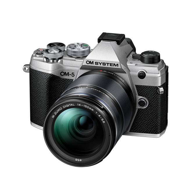 OLYMPUS OM SYSTEM OM-5 SILVER + ED 14-150mm F4-5.6 II
