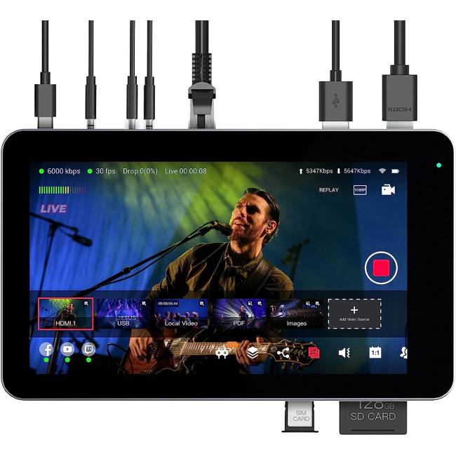 Yololiv Yolobox Mini Portatile All-in-one Multi-Cam Live Streaming Studio