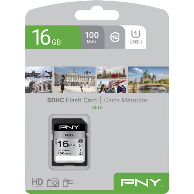 PNY Elite SDHC Memoria da 16GB 85 MB/s UHS-I Classe 10 V10