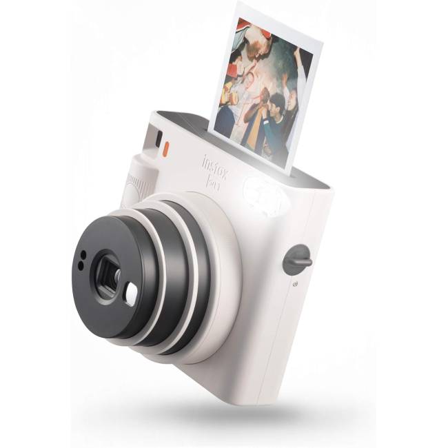 FUJIFILM INSTAX SQUARE SQ1 Instant Film Camera (Chalk White)